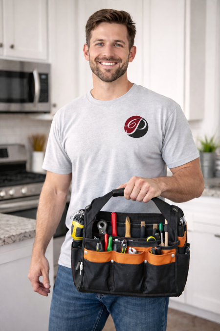 Handyman Holding Toolbag